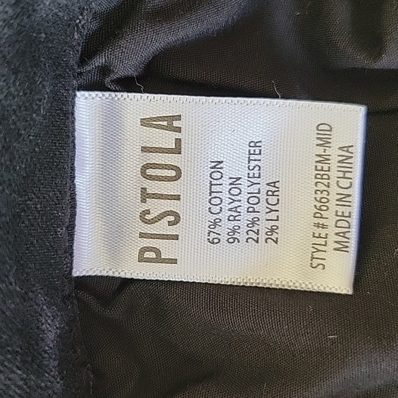 Pistola Midnight Black High Rise Skinny Stretch Jeans Indie Grunge NWT Sz 31 - Picture 8 of 9